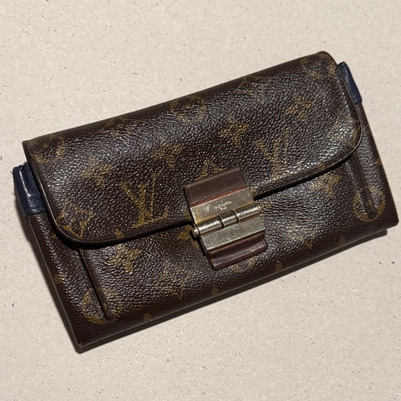 Louis Vuitton Handbags - Louis Vuitton Portefeuille Monogram Elysee Wallet with Navy